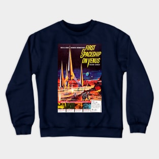 Classic Science Fiction Movie Poster - First Spaceship on Venus Crewneck Sweatshirt